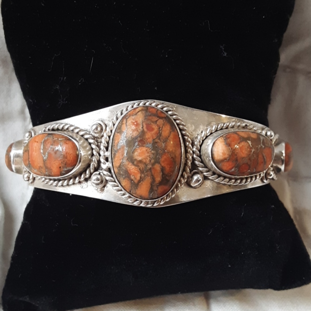 .925 Sterling Silver cuff Bracelet